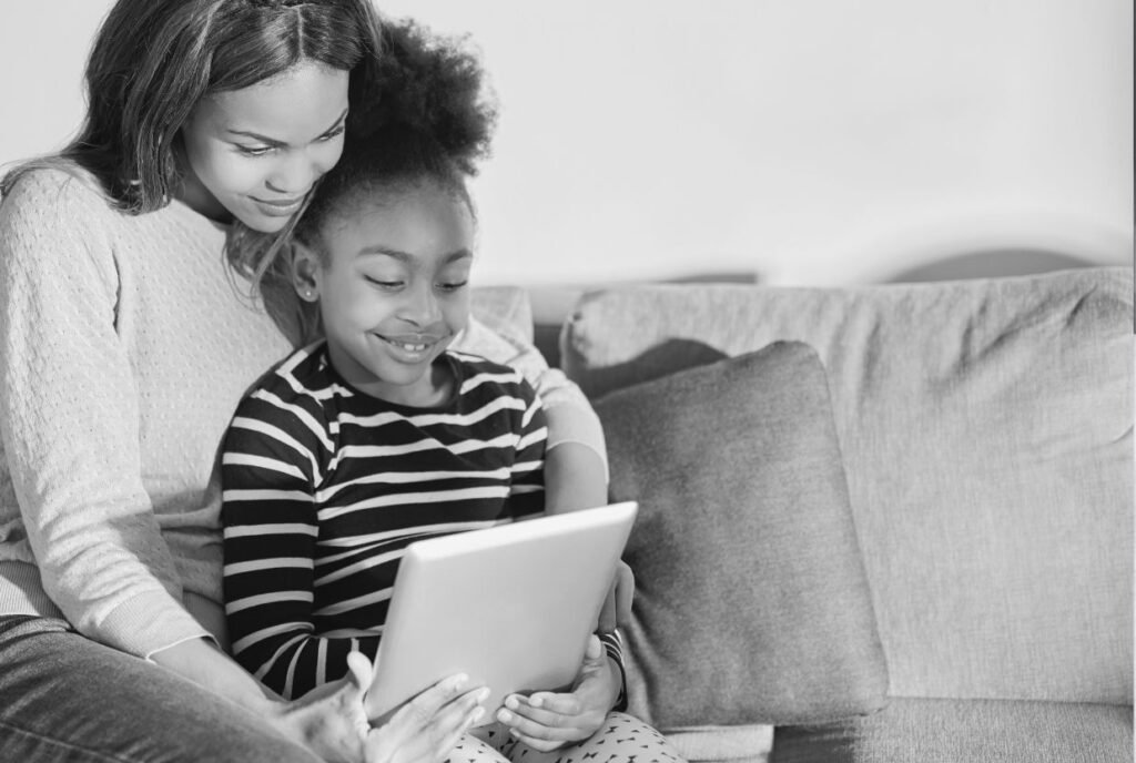 Parent and child browsing for books